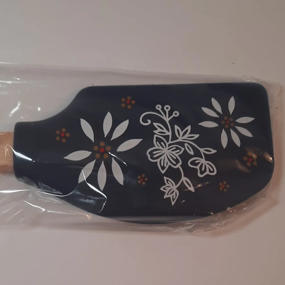 Temp-tations Old World Silicone Spatula Set, Bright Red and Navy Blue